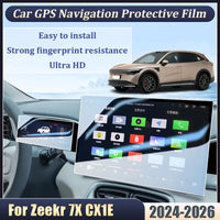 16 et 13.02 pouces pour Zeekr 7X accessoires CX1E 2024 2025 2026 voiture verre trempé GPS écran Film de protection Console centrale