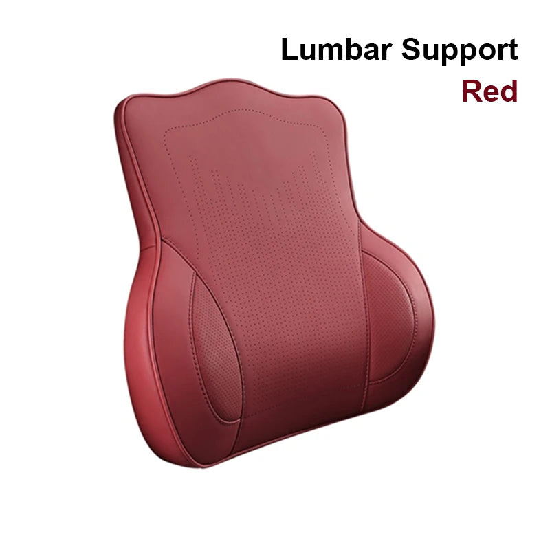 Coussin de nuque et support lombaire en mousse à mémoire de forme pour voiture, soulage le cou et le bas du dos, facile à installer, disponible en plusieurs couleurs