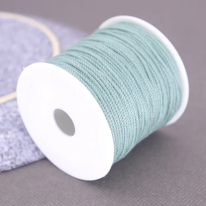 Corde de coton pour macramé, ficelle, ficelle, fil, artisanat, couture, tentures murales faites à la main, bohème, fête de mariage, décoration d'intérieur, 1.2mm, 37m
