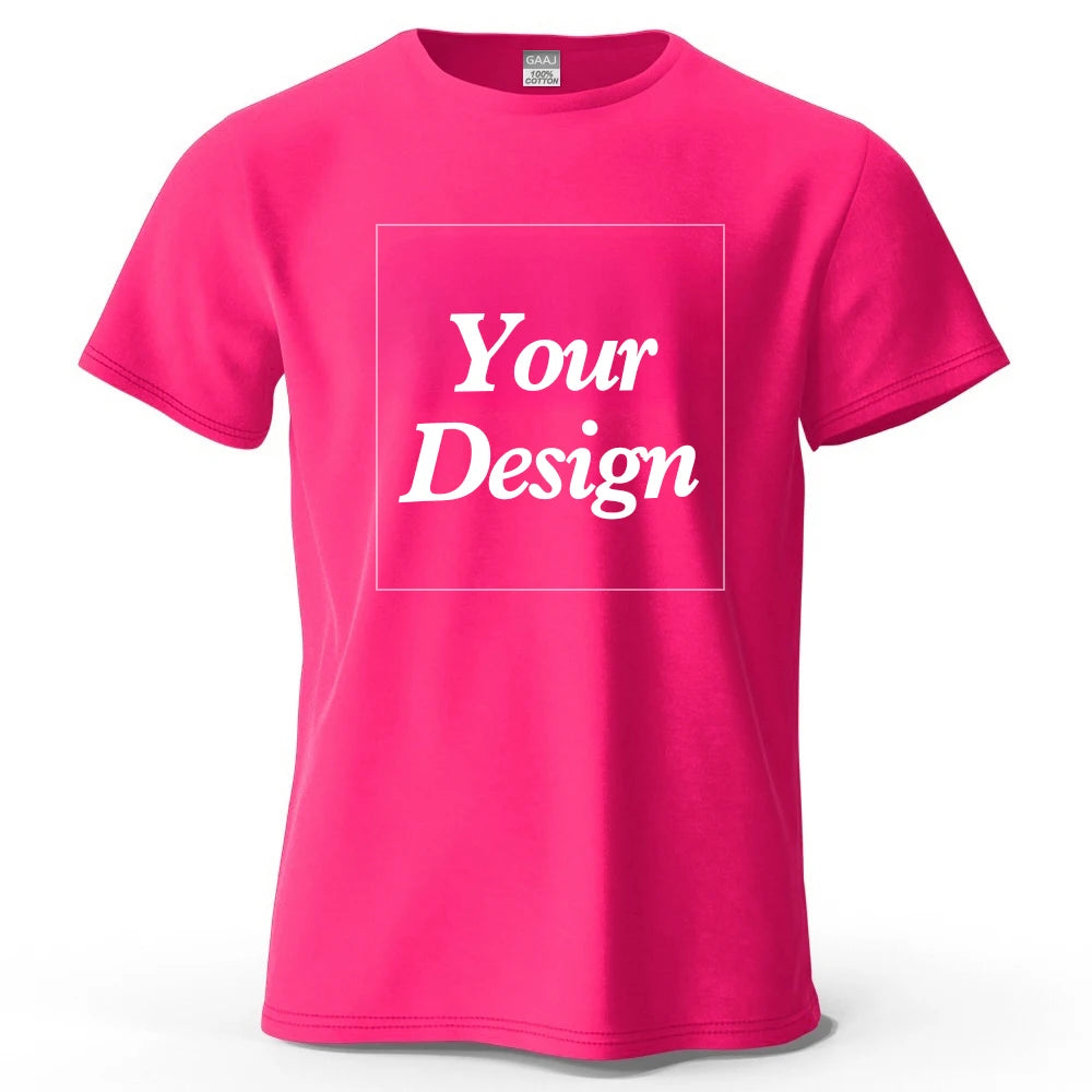 T-shirt personnalisé t-shirt personnalisé t-shirt personnalisé bricolage imprimer votre photo marque Logo texte hommes femmes 100% coton cadeau Premium