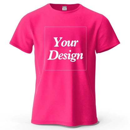 T-shirt personnalisé t-shirt personnalisé t-shirt personnalisé bricolage imprimer votre photo marque Logo texte hommes femmes 100% coton cadeau Premium