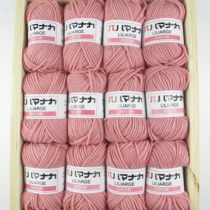 12 pièces 300g fil de lait fait à la main grossier bricolage tissage boule de fil pour pull chapeau écharpe et autres vêtements doux Crochet fil à tricoter