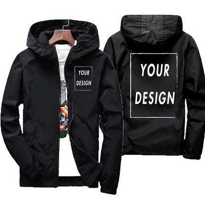 2025 printemps et automne hommes coupe-vent à capuche jachère veste voyage Camp Out escalade fermeture éclair hommes coupe-vent veste