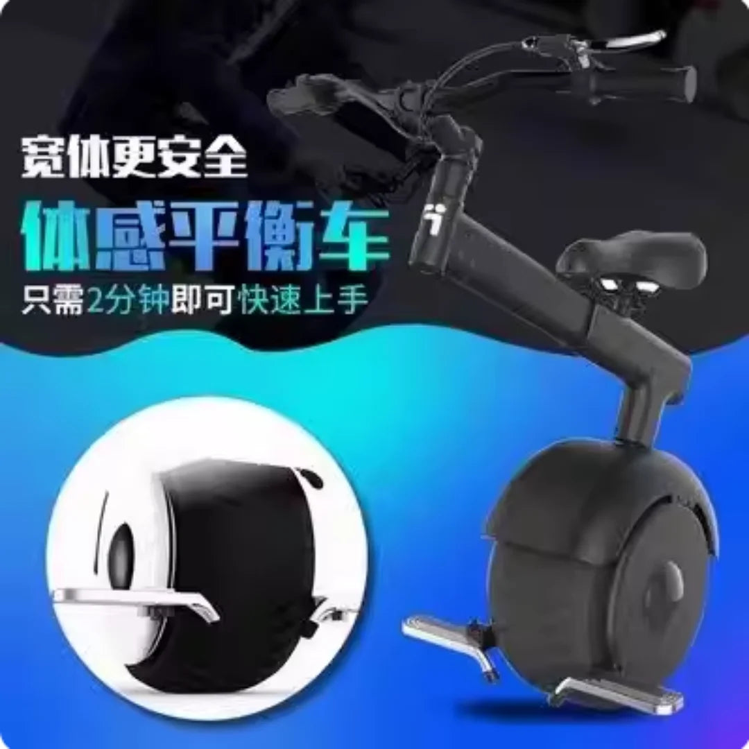 Voiture d'équilibre sensorielle intelligente, monocycle électrique Harley à une roue avec accoudoir, nouvelle conception de véhicule
