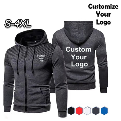 Nouvelle mode personnalisée hommes à capuche décontracté veste à glissière coton laine sweat à capuche chaud vêtements de sport de haute qualité Hip Hop vêtements de sport
