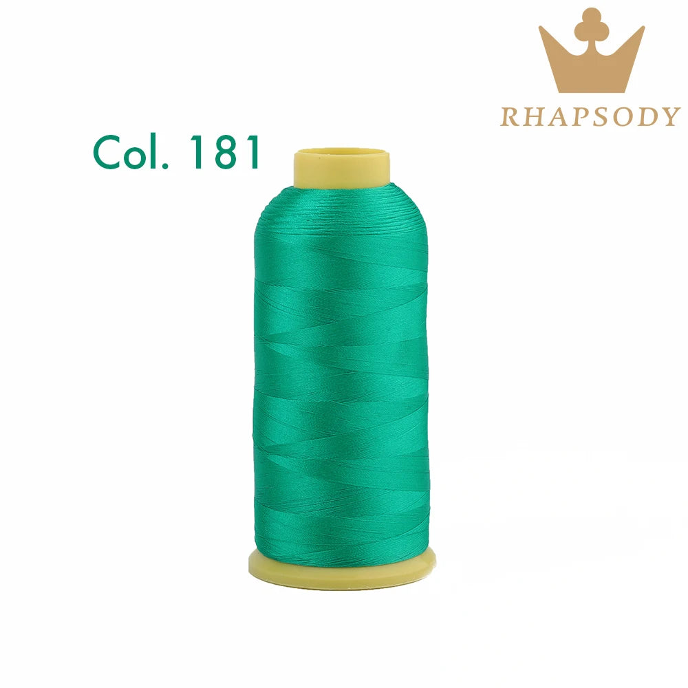 Bal apsody-Fil à broder en polyester, 5000m, 40WT, 120 tches, 200, pour machine à broder Brother Singer Janome Babylock, couture à domicile
