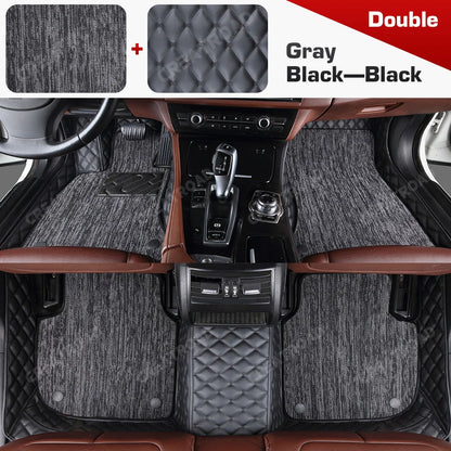 Tapis de sol de voiture Double couche, couverture de tapis automobile personnalisée, accessoires d'intérieur pour Xpeng G6/G9 2022 2023 2024 2025