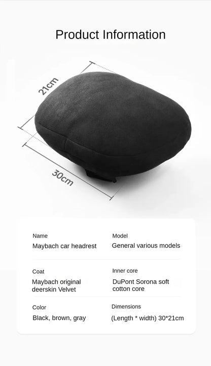 Appui-tête de voiture en coton à mémoire de forme, 2 pièces, Support de cou, accessoires de voiture, classe de siège, doux, universel, réglable, oreiller de voiture, coussin de repos du cou