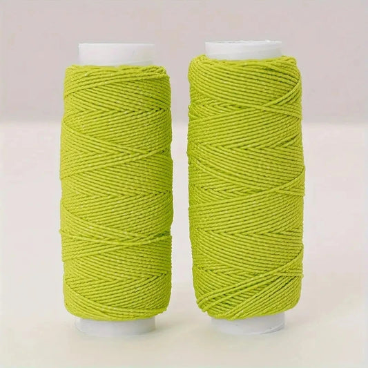 Fil élastique coloré pour Machine à coudre, 2 pièces, ligne inférieure, fil élastique en Polyester, fil fin à haute élasticité, bande de caoutchouc de couleur
