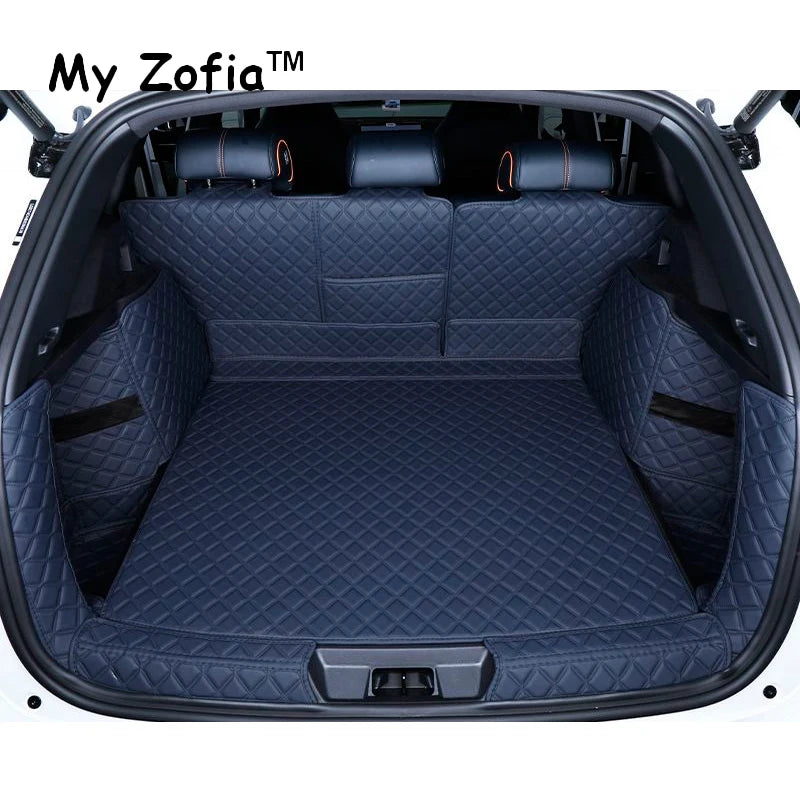 Pour BYD Seal U Sealion 6 2023 2024 2025 boîte de rangement arrière de voiture en cuir tapis de coffre tapis de protection inférieur étanche décor de voiture