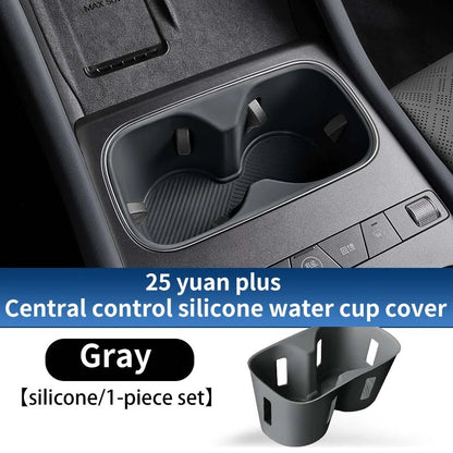 Pour Byd Yuan Plus Atto 3 2025 Console centrale de voiture boîte de rangement inférieure résistant aux rayures étui d'organisation en Silicone accessoires