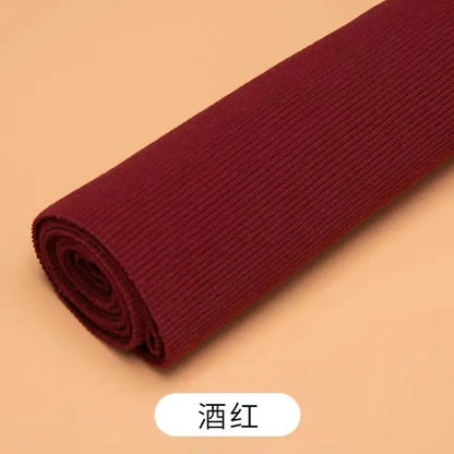 Tissu fileté élastique en coton, manches de sweat-shirt, col, ourlet, bord inférieur, tissu tricoté à revers élastique pour vêtements