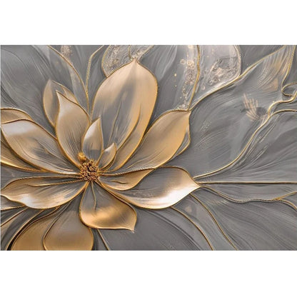 Papier peint photo personnalisé de grande taille, fleurs en relief 3D, papier peint mural, salon, toile de fond de canapé, peinture d'art moderne, décoration d'intérieur