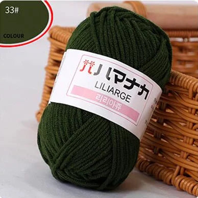 Fil de laine à tricoter en coton doux et doux pour bébé, fil de velours en fibres épaisses, fil de laine à tricoter à la main pour pull de bricolage