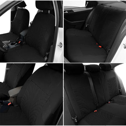 Ensemble de housses de siège de voiture universelles, 2/5 pièces, adaptées à la plupart des housses de voiture avec détails de pneus, adaptées aux housses de siège indépendantes, protection des sièges