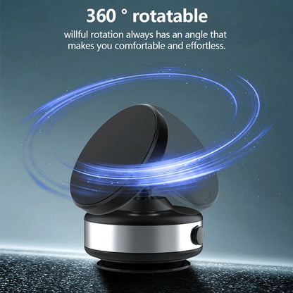 Support de voiture magnétique sous vide électrique pour téléphone portable 360 °   Rotation Forte Ventouse pour iPhone 14 15 16 Support mains libres