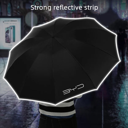Parapluie automatique avec bande de coulée LED, vent de pluie pour BYD Tang F3 E6 Atto 3 Yuan Plus Song Max F0 G3 I3 Ea1 Dmi