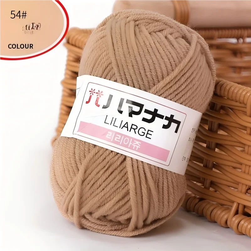 Fil à tricoter en coton doux et épais pour bébé, fil de velours en fibres épaisses pour tricot à la main, fil à crocheter pour pull DIY