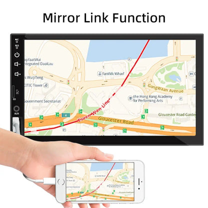 Autoradio 1 Din Carplay Android Auto lecteur multimédia HD 7 ''écran tactile FM AUX entrée Bluetooth MirrorLink Autoradio universelle