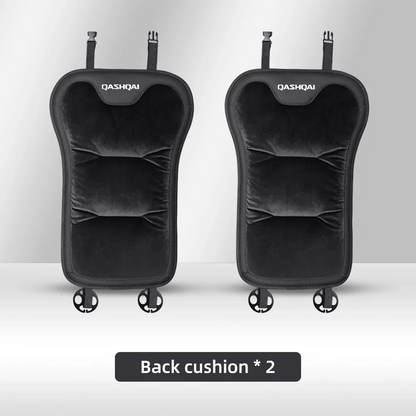 Housse de siège de voiture en flanelle, pour Nissan Qashqai J10 J11 J12, coussin de siège avant/arrière de voiture en peluche chaud d'hiver, accessoires d'intérieur automobile