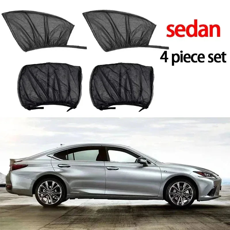 Pare-soleil anti-moustiques pour voiture, isolation thermique, anti-moustiques, maille de fenêtre de voiture, rideau latéral, accessoires de moustiquaire privée