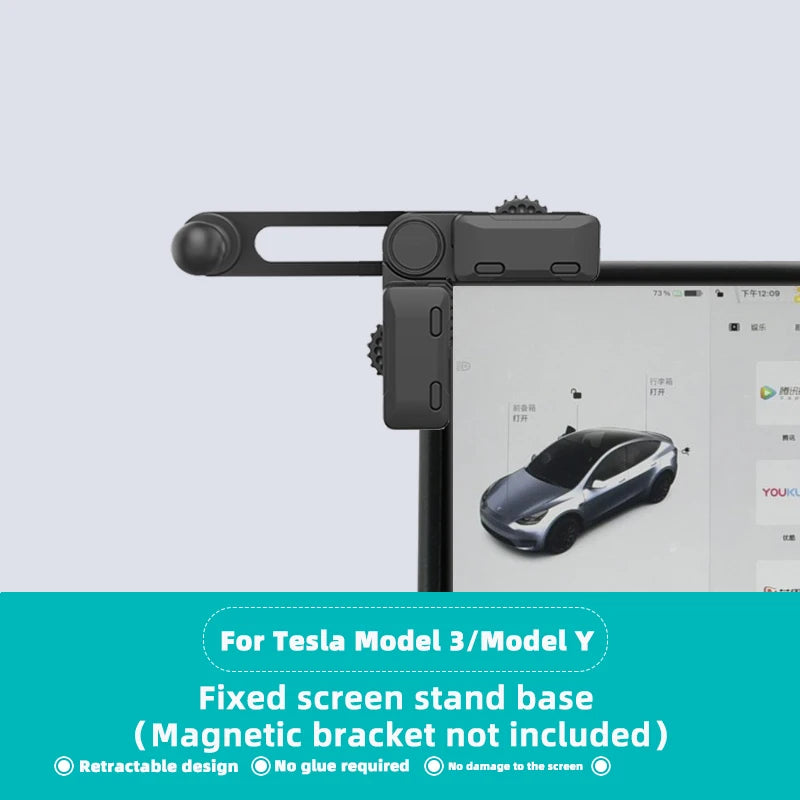 TEEQ-Support de Téléphone Magnétique Réglable pour Écran de Voiture, Accessoires de Cadre pour Nouveau Zeekr 001/House/ 009/X