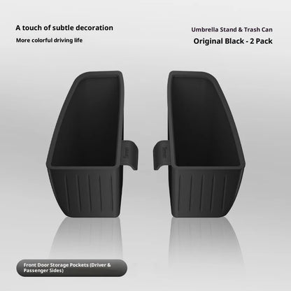 ZEEKR 7X poubelle de voiture, boîte de rangement de parapluie de porte de voiture, boîte de rangement étanche en Silicone, pièces de Modification d'accessoires de voiture