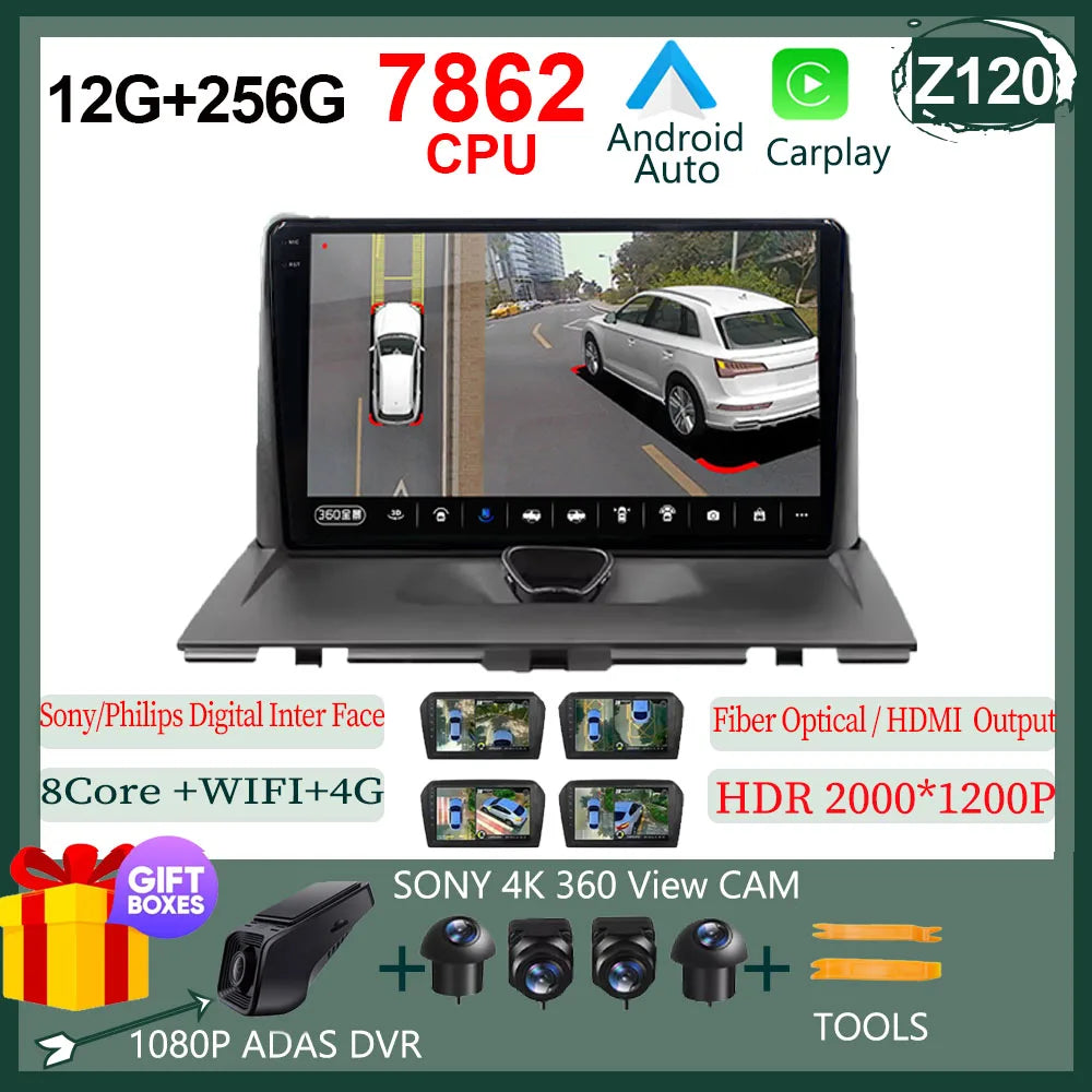 Autoradio Carplay pour Peugeot Expert 2 G9 pour citroën Jumpy pour Fiat Scudo pour Toyota Proace 2007-2017 Navigation GPS No 2din 4G