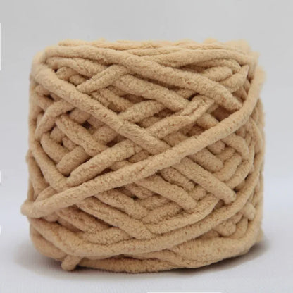 Fil à tricoter Chenille 100g/boule, ligne de bande de glace douce, fil de coton, fil de laine pour bricolage, écharpe à tricoter à la main, laine épaisse, vente en gros