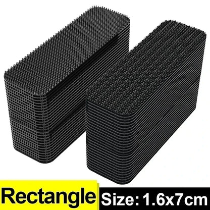 Autocollants en fibre de carbone pour tapis de voiture, double face, haute adhérence, patchs pour tapis de sol, tapis de pied pour la maison, bandes coordonnantes, nouveaux patchs