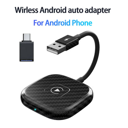 Adaptateur vidéo sans fil Android Auto, Carplay, avec Netflix/YouTube/TikTok, pour voitures Android sans fil OEM