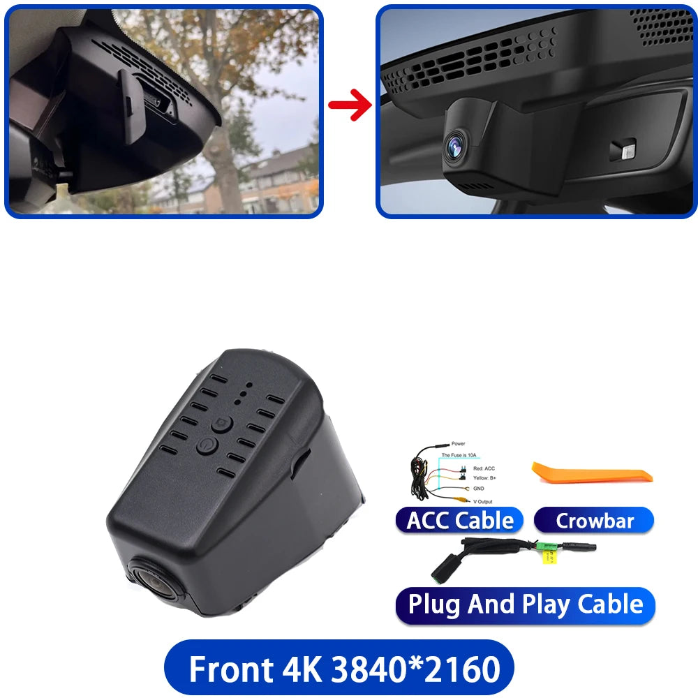 HighCity pour Lynk & Co 01 PHEV 2018 2019 2020 2021 2022 2023 2024 2025 caméra de tableau de bord DVR 4K Wifl enregistreur vidéo Plug And Play
