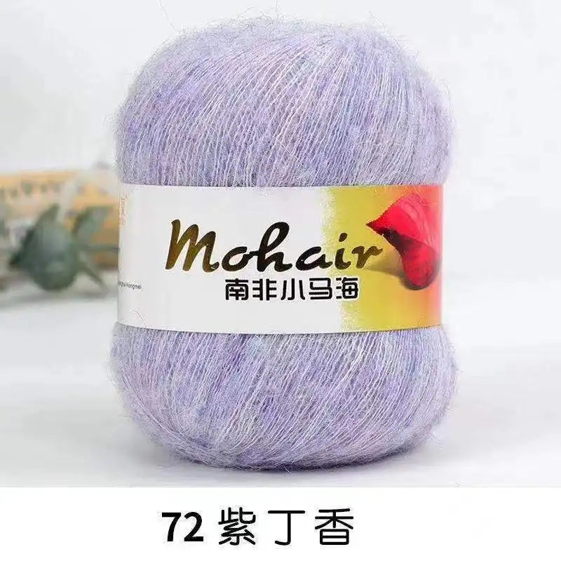 Fil de laine Mohair d'alpaga en peluche pour fil à tricoter, écharpe de pull 40 grammes/boule, fils épais de Lanas doux et chaud gonflés