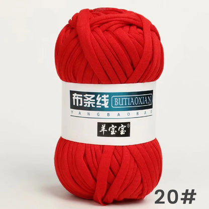 Fil épais de 100g, tissu coloré Super doux, bande de fil pour tricoter à la main, sac tissé, panier de tapis, matériel tricoté à la main, bricolage