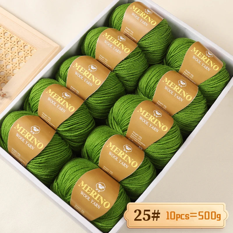 500 g de fil de laine d'alpaga mi-fin 212 de haute qualité, adapté au tricot de pulls, d'écharpes et de chapeaux, 10 écheveaux/paquet