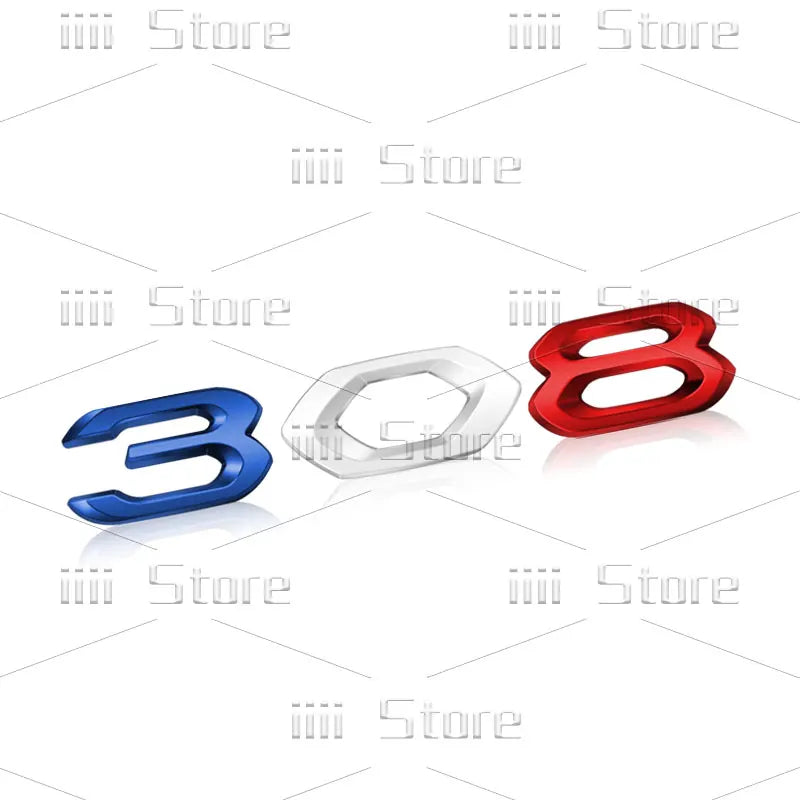 Autocollant 3D en métal chromé pour voiture, autocollant latéral de garde-boue de coffre arrière, accessoires automobiles pour Peugeot 208 308 408 508 GT RCZ