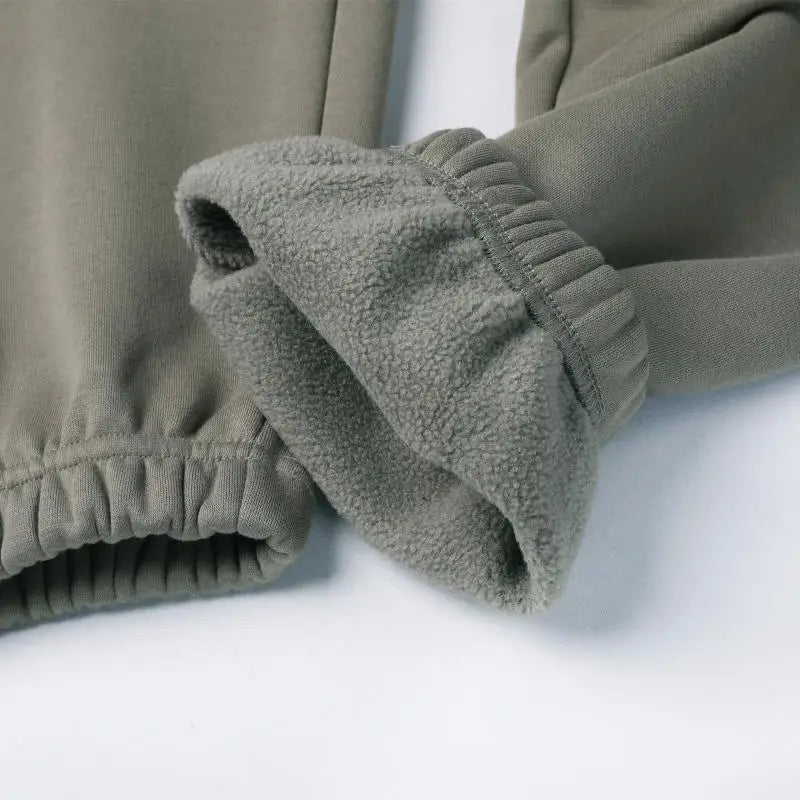 LOGO personnalisé bricolage marque ensembles à capuche Type de mode 2 pièces costume épais polaire Jogging surdimensionné survêtement à capuche + pantalon Streetwear