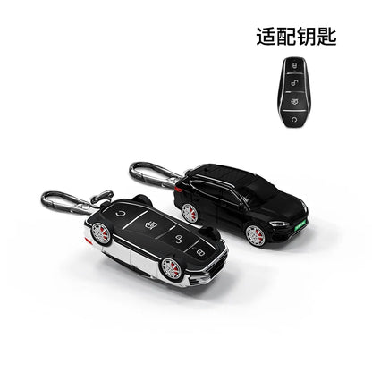 Pour BYD Song modèle de voiture pour BYD Song Plus Atto 3 Han EV Tang DM Qin joint dauphin télécommande voiture porte-clés couverture porte-clés accessoires