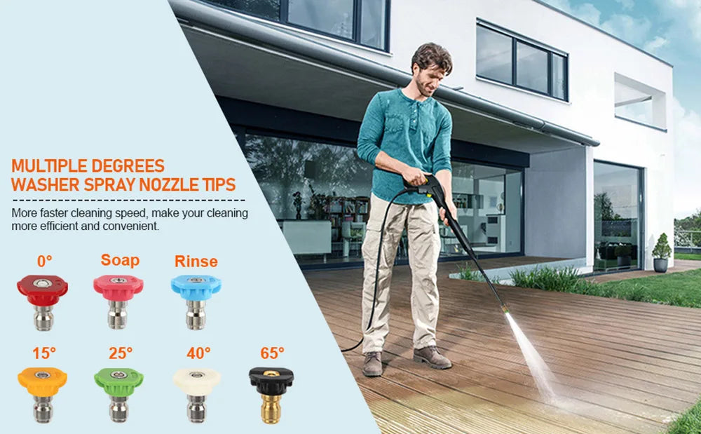 Nettoyeur de surface sous châssis de 24 pouces pour nettoyeur haute pression, balai à eau pour lavage de châssis de voiture, connecteur rapide 1/4 pouce, compatible Karcher Sun Joe
