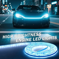 Bande lumineuse Led météore dynamique pour capot de voiture, 1 pièce, Guide universel pour capot de moteur, barre lumineuse décorative, phares automobiles, feu de circulation