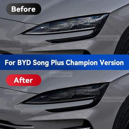 Film de protection anti-rayures en TPU pour BYD SONG Plus Champion Version DM-i EV 2023, lumière de sauna extérieure de voiture, réparation anti-rayures