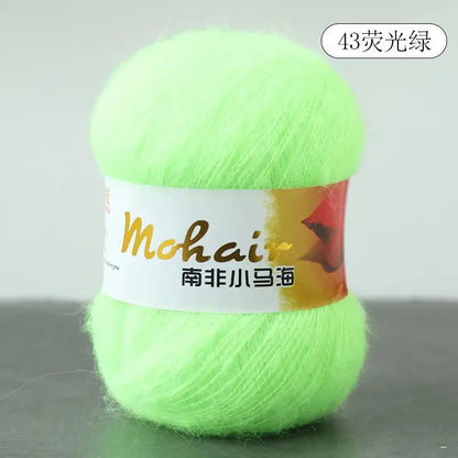 Fil de laine Mohair d'alpaga en peluche pour fil à tricoter, écharpe de pull 40 grammes/boule, fils épais de Lanas doux et chaud gonflés