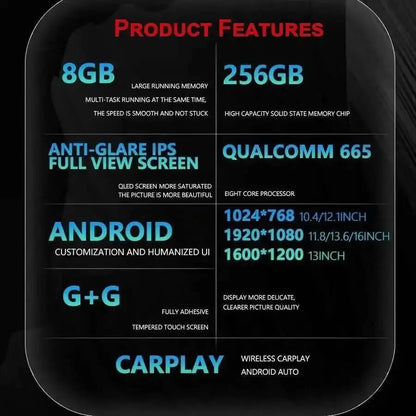 Autoradio 12,1 pouces pour Dodge RAM 2018-2020, lecteur multimédia, unité principale, GPS, navigation, CarPlay sans fil, 4G WIFI