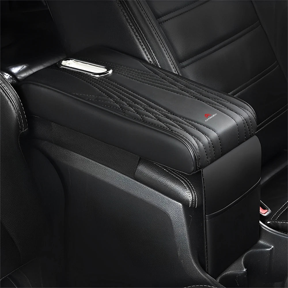 Boîte de rangement pour accoudoir épais, Console centrale de voiture, coussin avec poche de rangement pour mouchoirs, accessoires pour citroën C2 C3 C1 Picasso, 1 pièce
