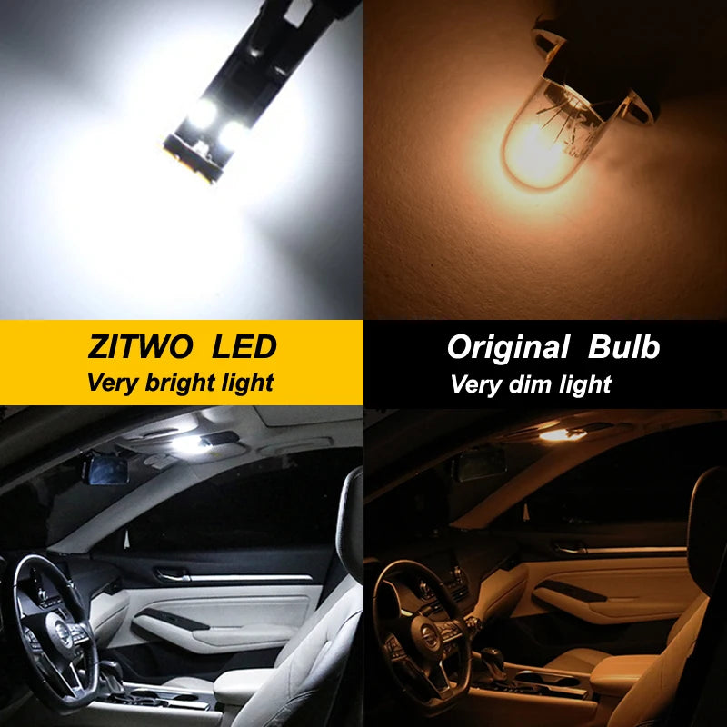 ZITWO Kit d'éclairage intérieur LED pour Mercedes Benz MB C E S M classe W202 W203 S203 W204 S204 W210 W211 S211 W212 S212 W220 W221 W164