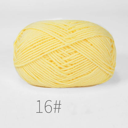 Fil à tricoter en coton doux, tissu mélangé, fil de velours en fibres épaisses, fil de laine au Crochet pour pull, bricolage