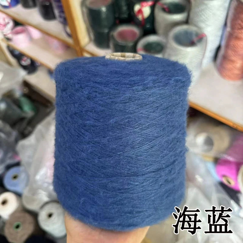 1 régiment de 500 grammes de laine Mohair ultra douce près du corps sans collant, foulards tricotés à la main, fil de pull