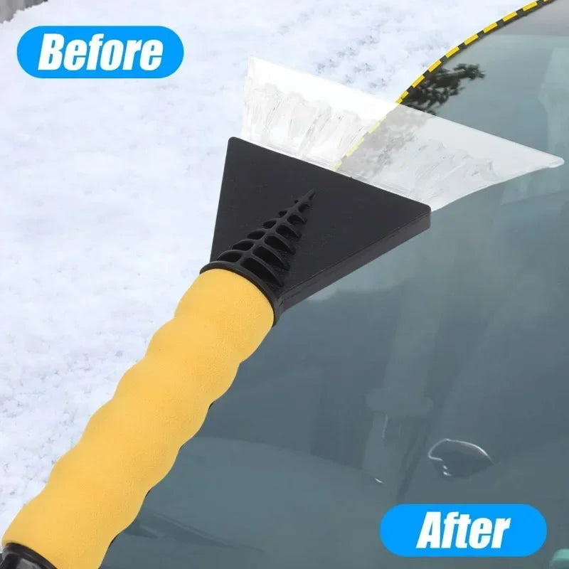Grattoir à glace/dissolvant de neige de voiture, brise-glace et outil de brosse pour le nettoyage des vitres automobiles d'hiver