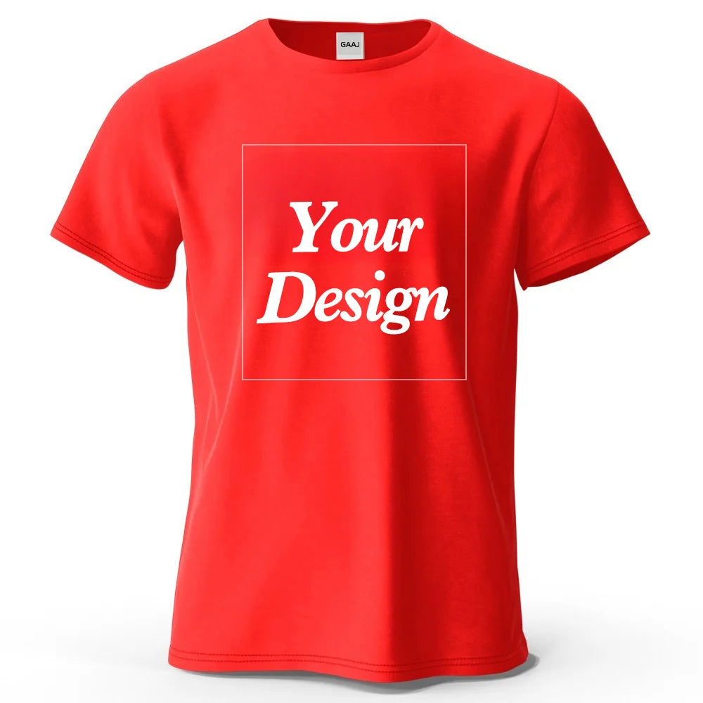 T-shirt personnalisé t-shirt personnalisé t-shirt personnalisé bricolage imprimer votre photo marque Logo texte hommes femmes 100% coton cadeau Premium