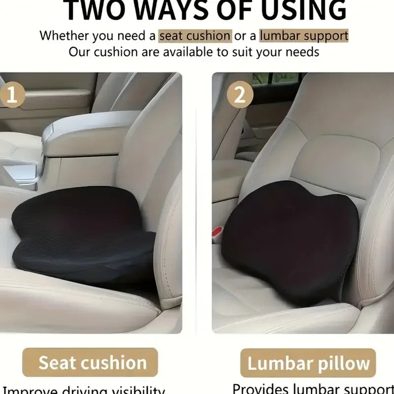 وسادة مقعد سيارة ميموري فوم قطعة واحدة، وسادة مقعد صغيرة لزيادة الارتفاع، وسادة مقعد مؤخرة